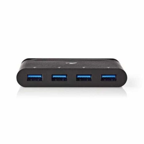 Hub Computer USB Tip-C - 4x USB 3.0 negru Nedis